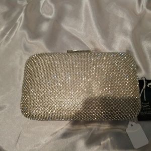INC International Concepts Sydneey Gold Clutch